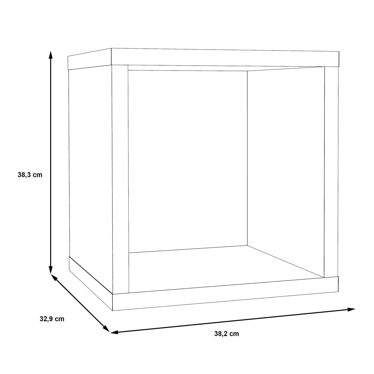 Wooden Storage Unit Singular - Mauro