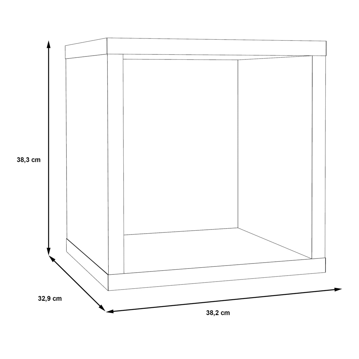 Wooden Storage Unit Singular - Mauro