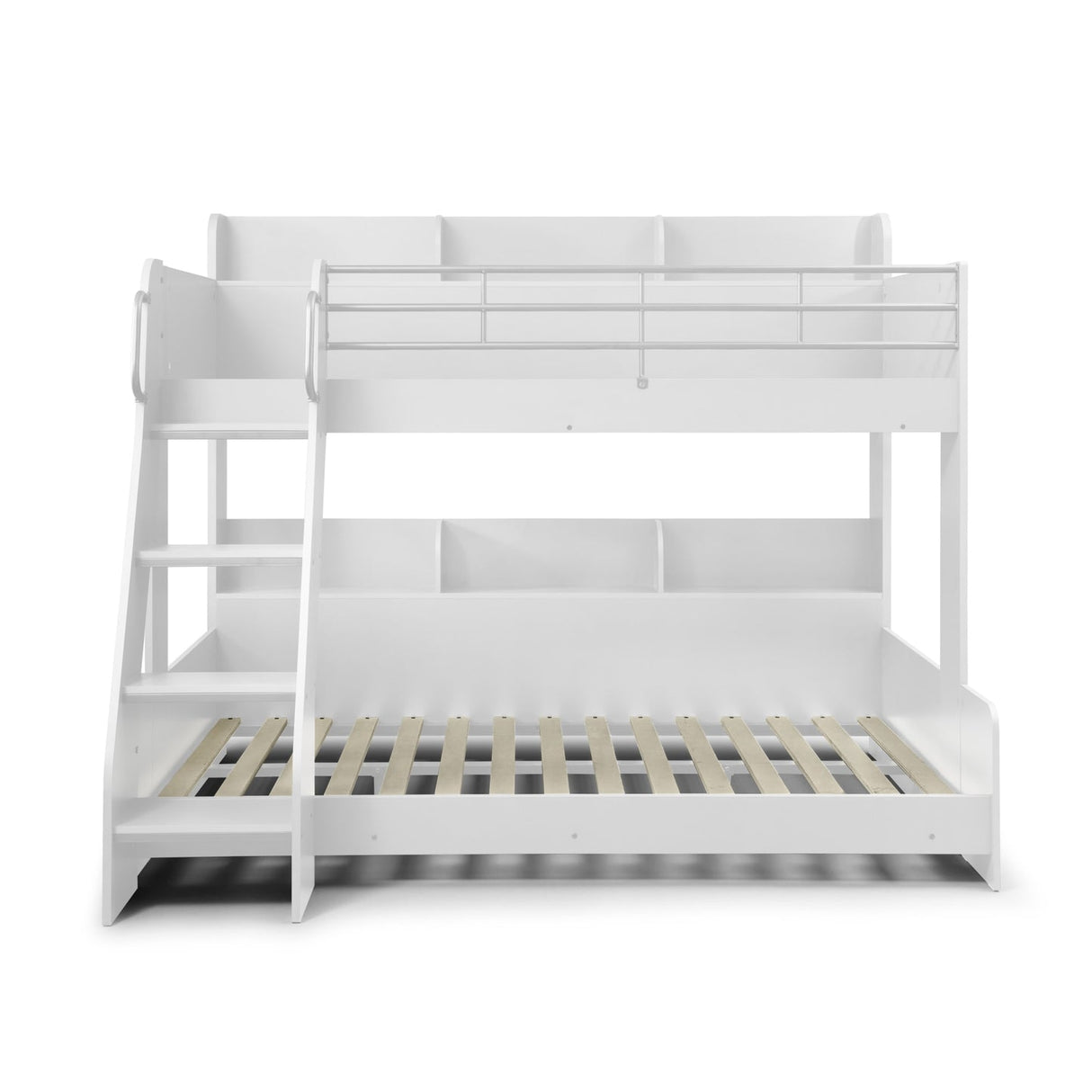 Wooden Triple Sleeper Bunk Bed With Ladder - Domino