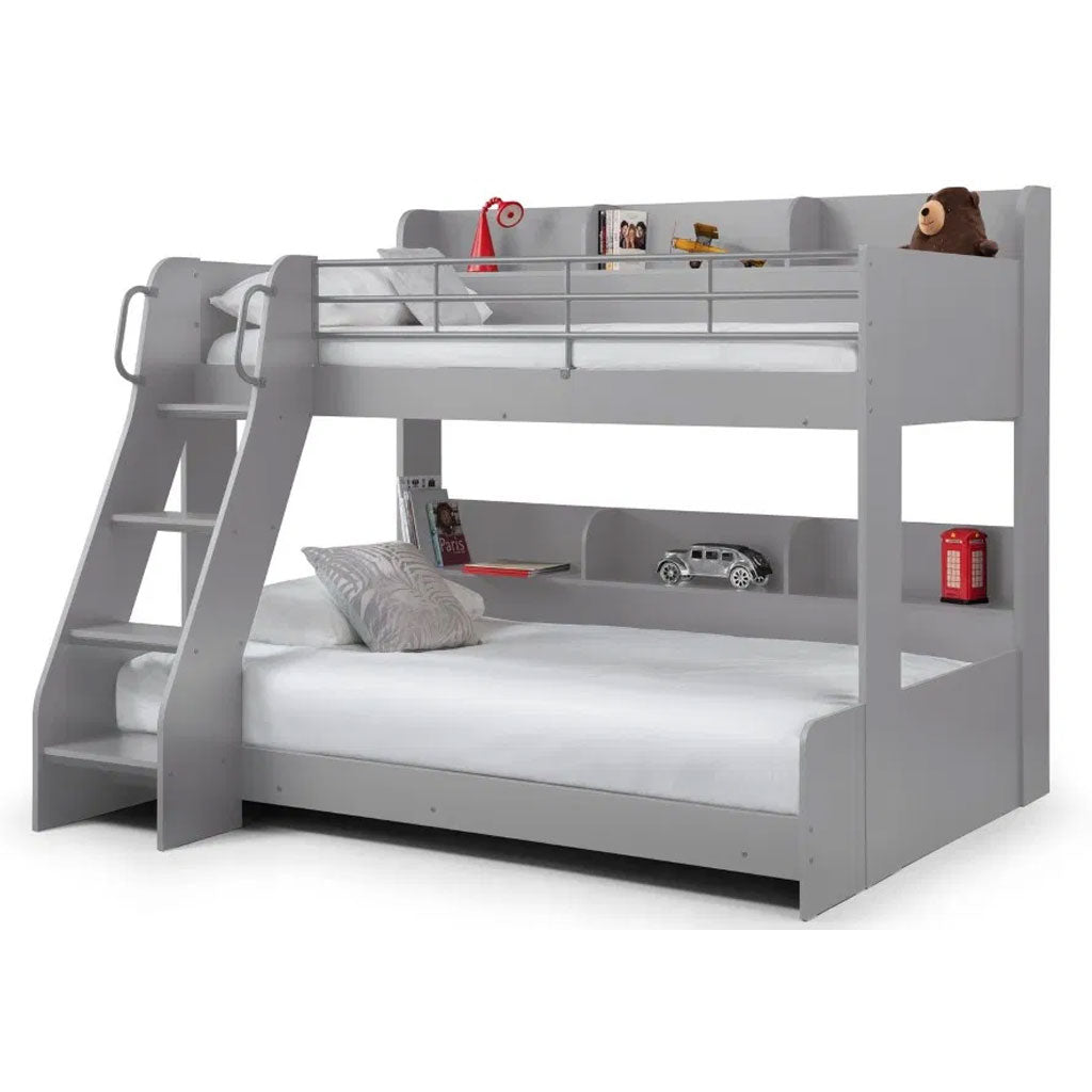 Wooden Triple Sleeper Bunk Bed With Ladder - Domino