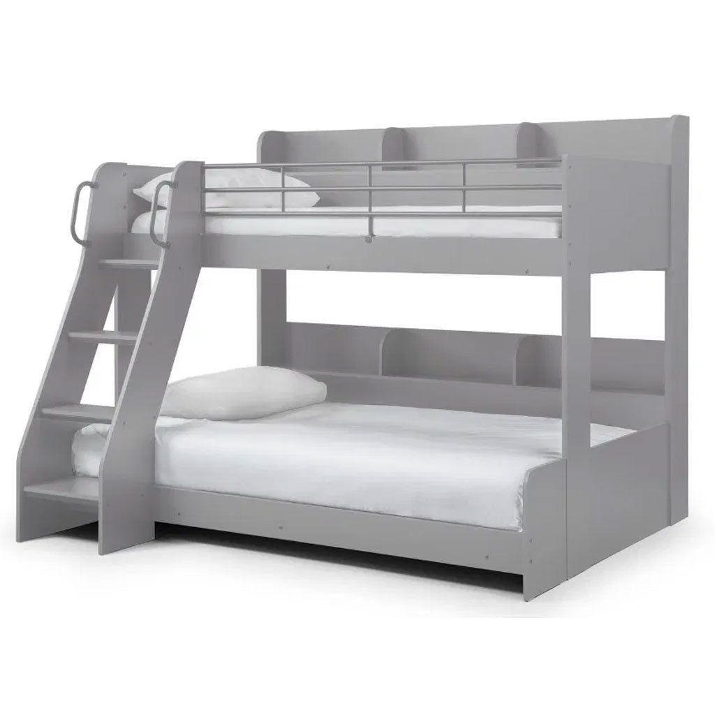 Wooden Triple Sleeper Bunk Bed With Ladder - Domino