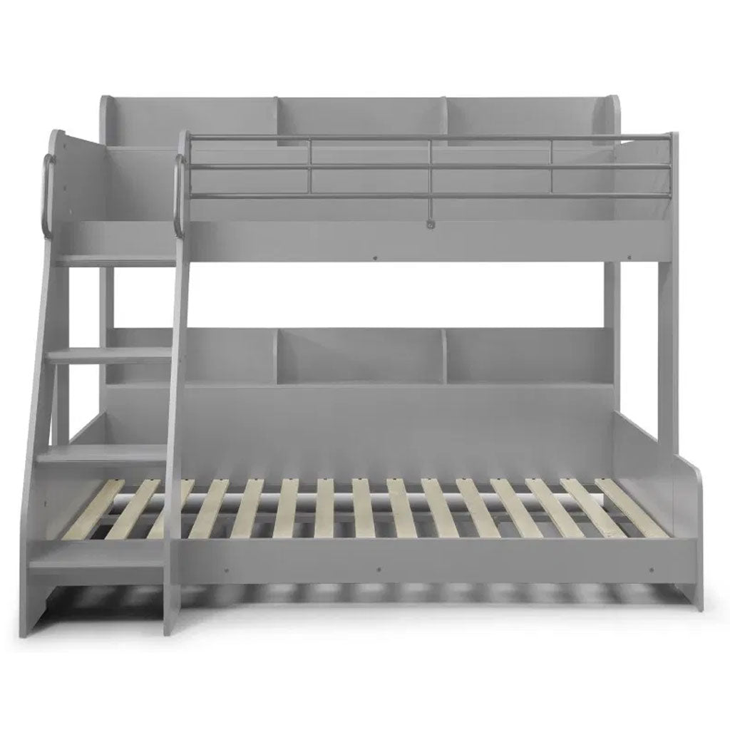Wooden Triple Sleeper Bunk Bed With Ladder - Domino