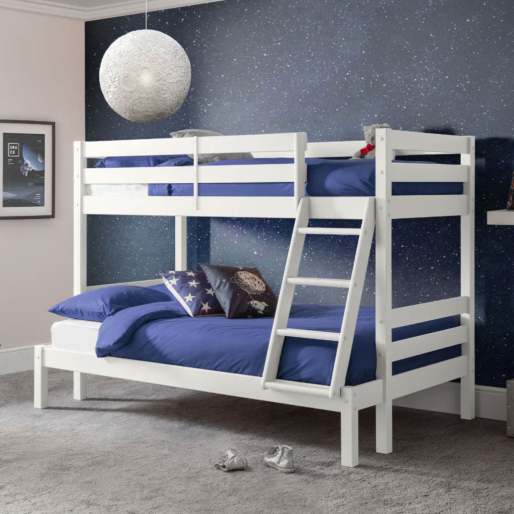 Wooden Triple Sleeper Bunk Bed With Ladder - Merlin