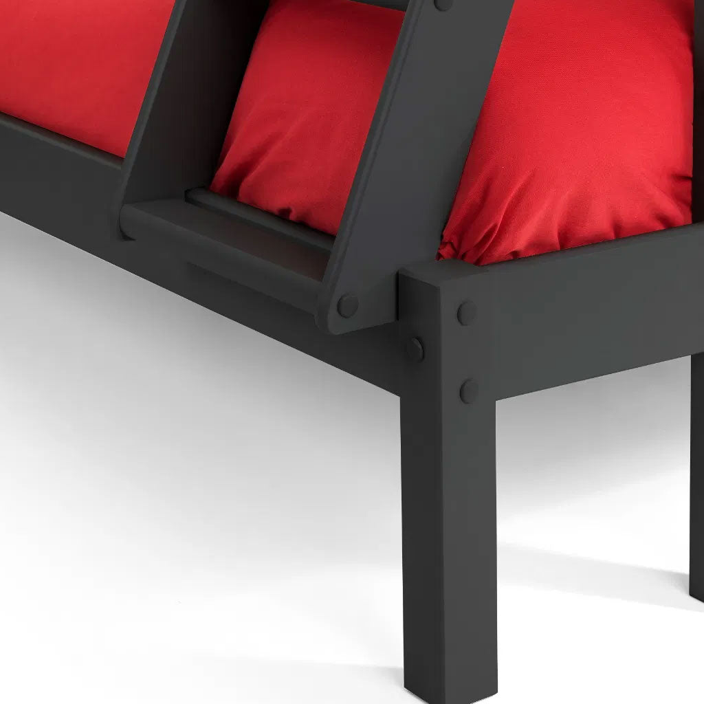 Wooden Triple Sleeper Bunk Bed With Ladder - Merlin