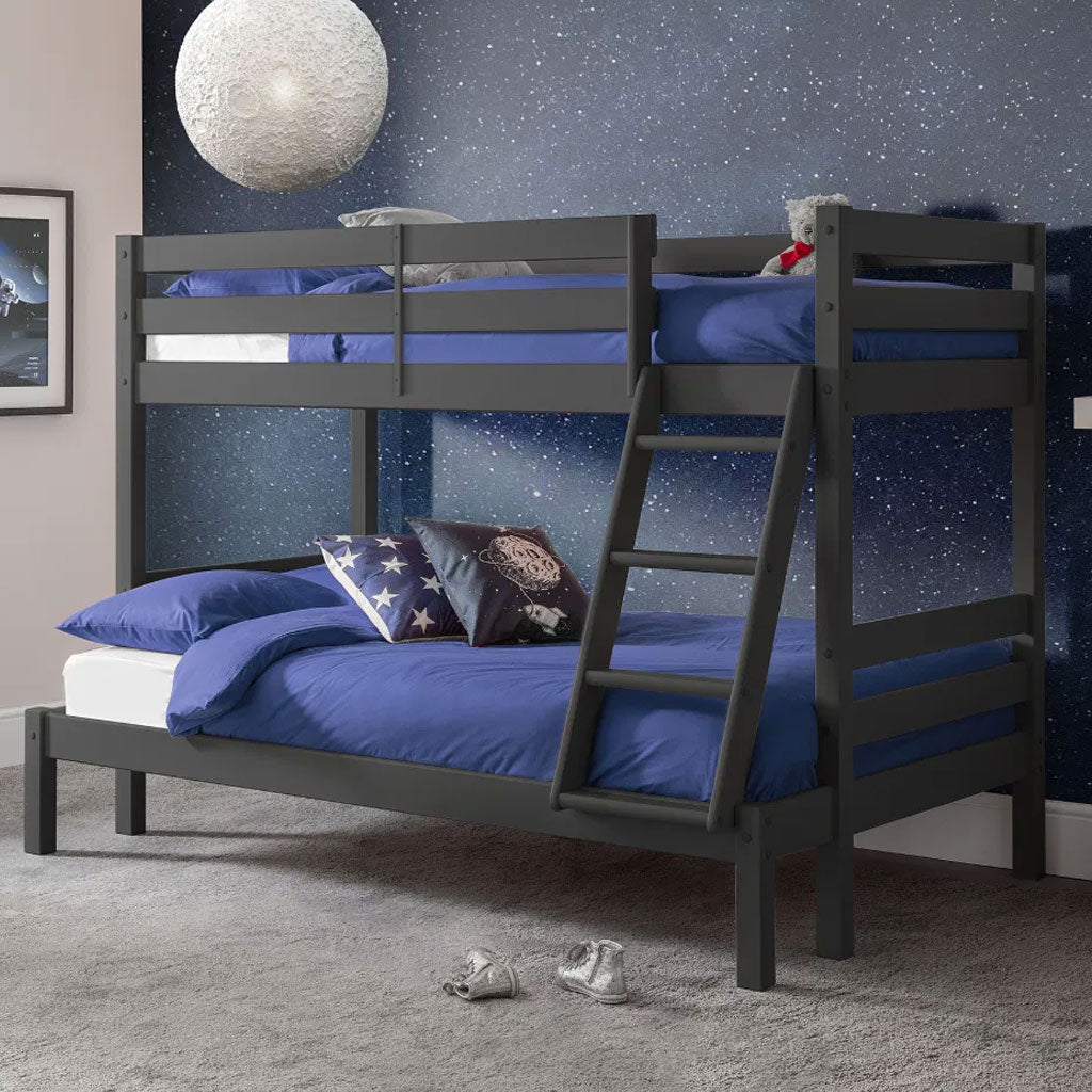 Wooden Triple Sleeper Bunk Bed With Ladder - Merlin