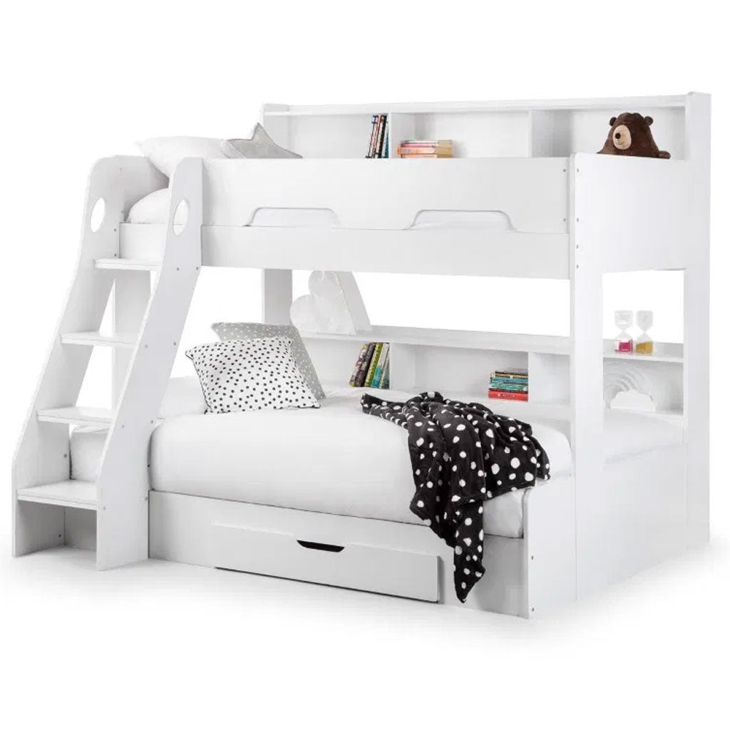 Wooden Triple Sleeper Bunk Bed With Ladder - Orion