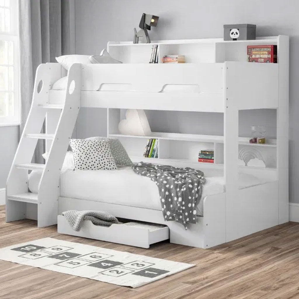 Wooden Triple Sleeper Bunk Bed With Ladder - Orion