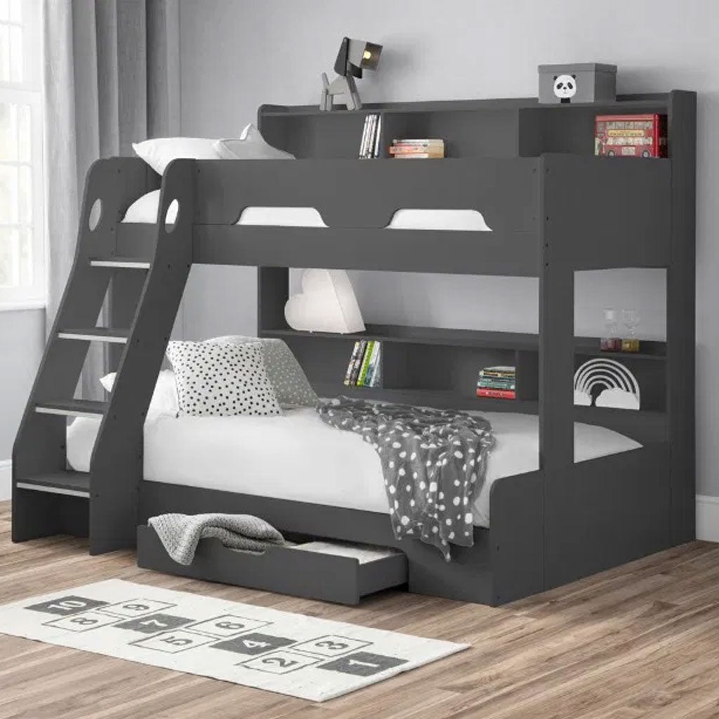 Wooden Triple Sleeper Bunk Bed With Ladder - Orion