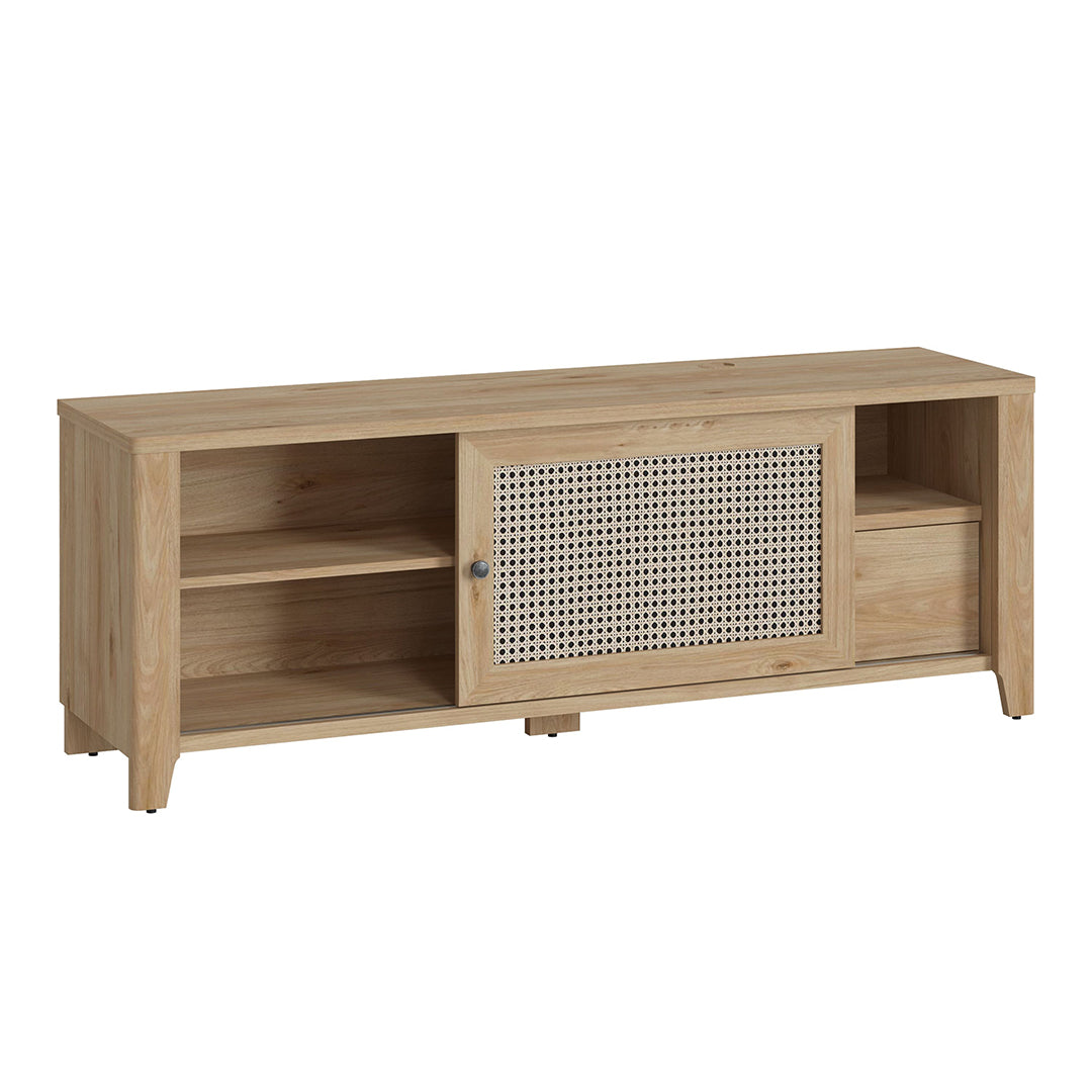 Wooden TV Stand With 1 Sliding Door And 1 Drawer - Cestino