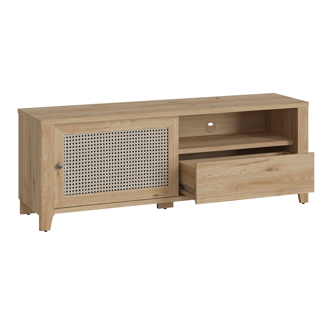 Wooden TV Stand With 1 Sliding Door And 1 Drawer - Cestino