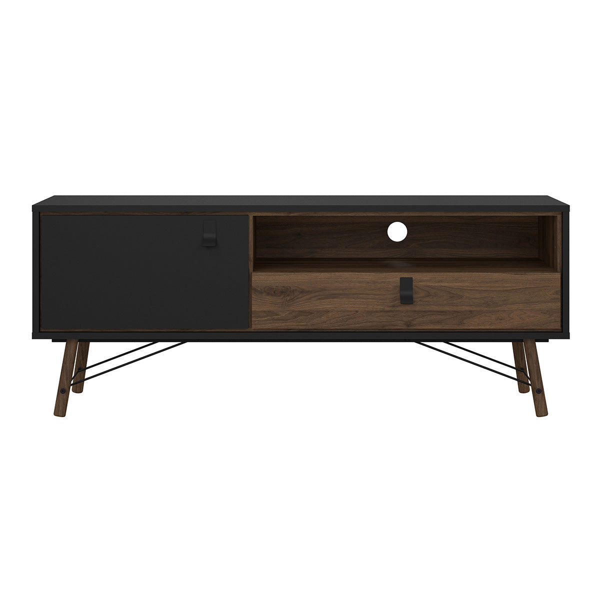 Wooden TV Stand With 1 Door And 1 Drawer - Ry