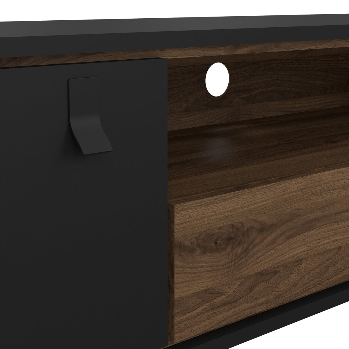 Wooden TV Stand With 1 Door And 1 Drawer - Ry