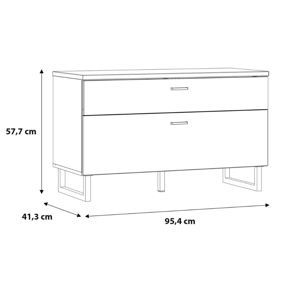 Wooden TV Stand With 1 Flip Door And 1 Drawer - Klara
