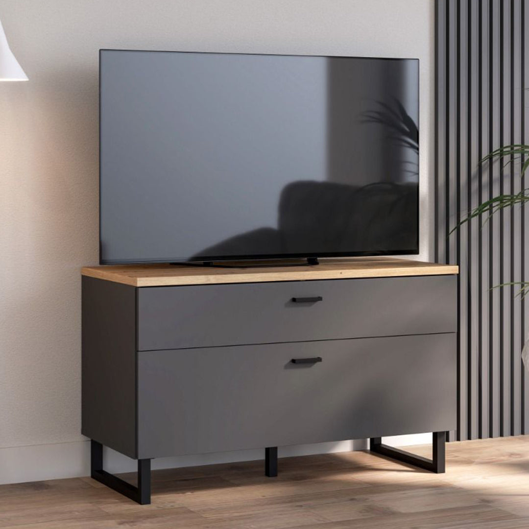 Wooden TV Stand With 1 Flip Door And 1 Drawer - Klara