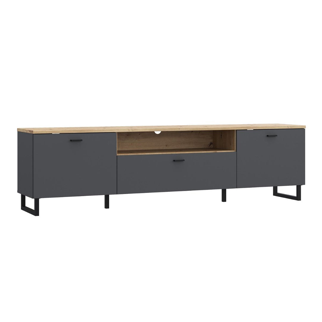 Wooden TV Stand With 1 Flip Door And 2 Drawers - Klara