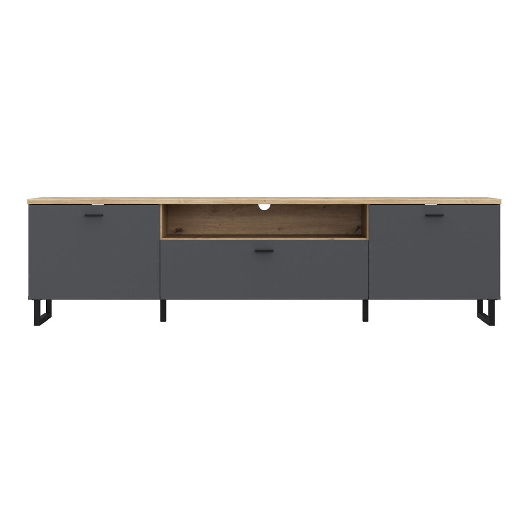 Wooden TV Stand With 1 Flip Door And 2 Drawers - Klara