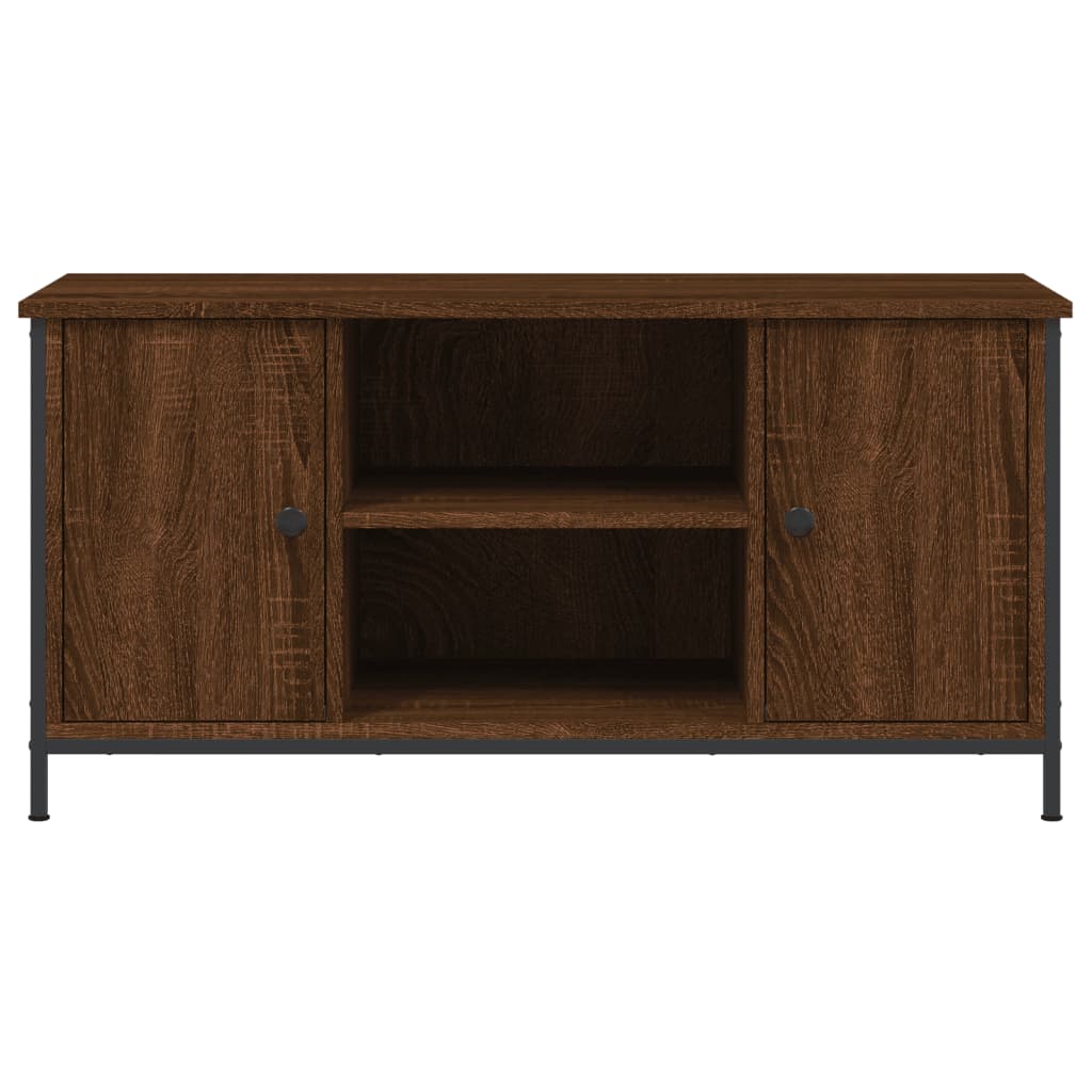 Wooden TV Stand 100cm Wide With 2 Doors - Vantage Home