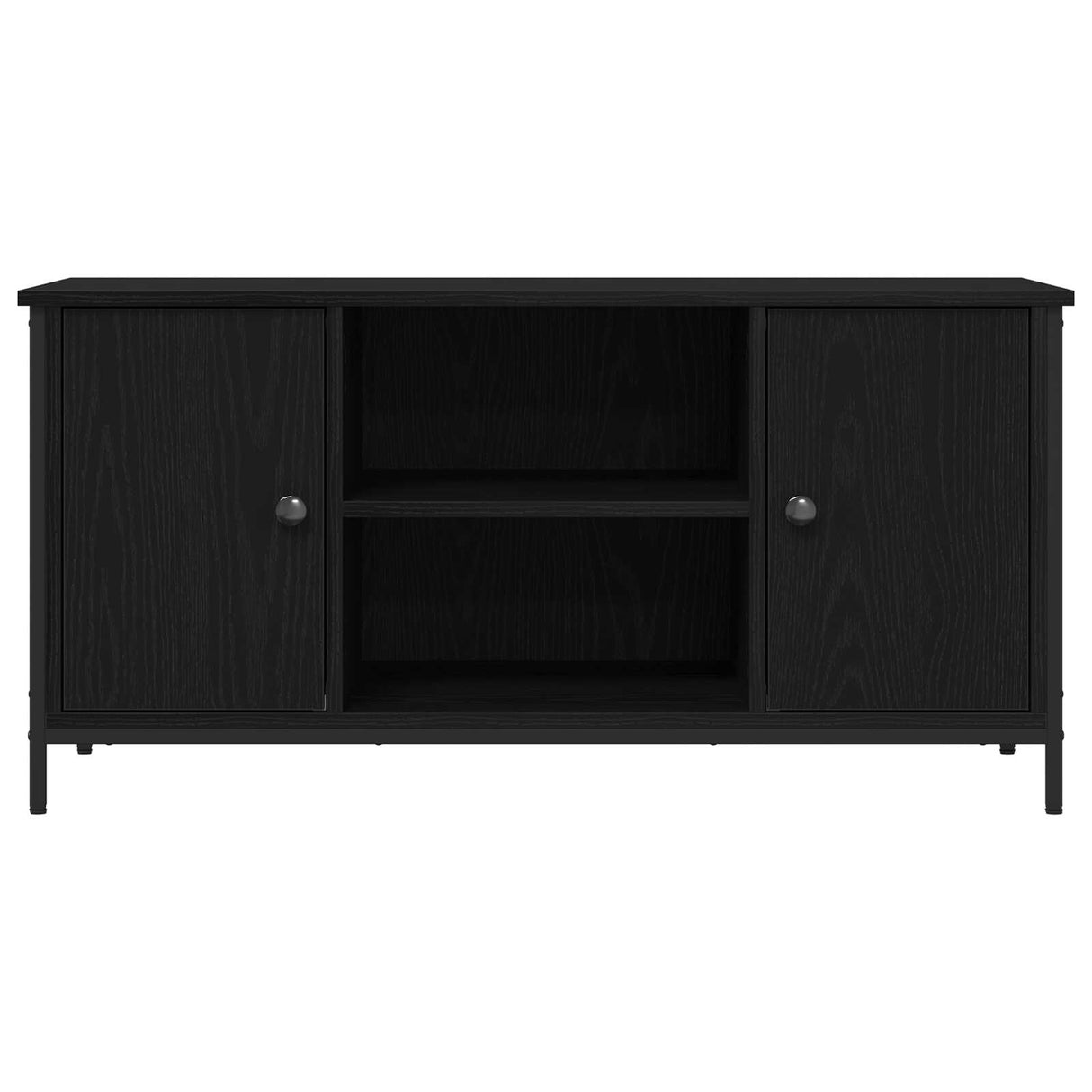 Wooden TV Stand 100cm Wide With 2 Doors - Vantage Home
