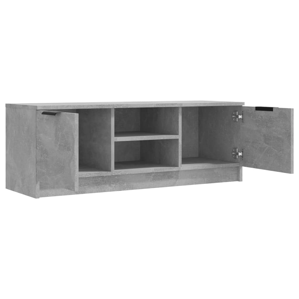 Wooden TV Stand 102cm Wide With 2 Doors - Vantage Home