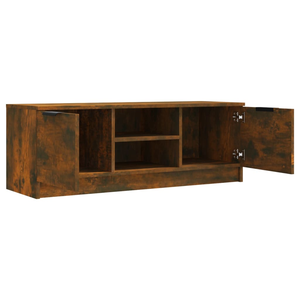 Wooden TV Stand 102cm Wide With 2 Doors - Vantage Home