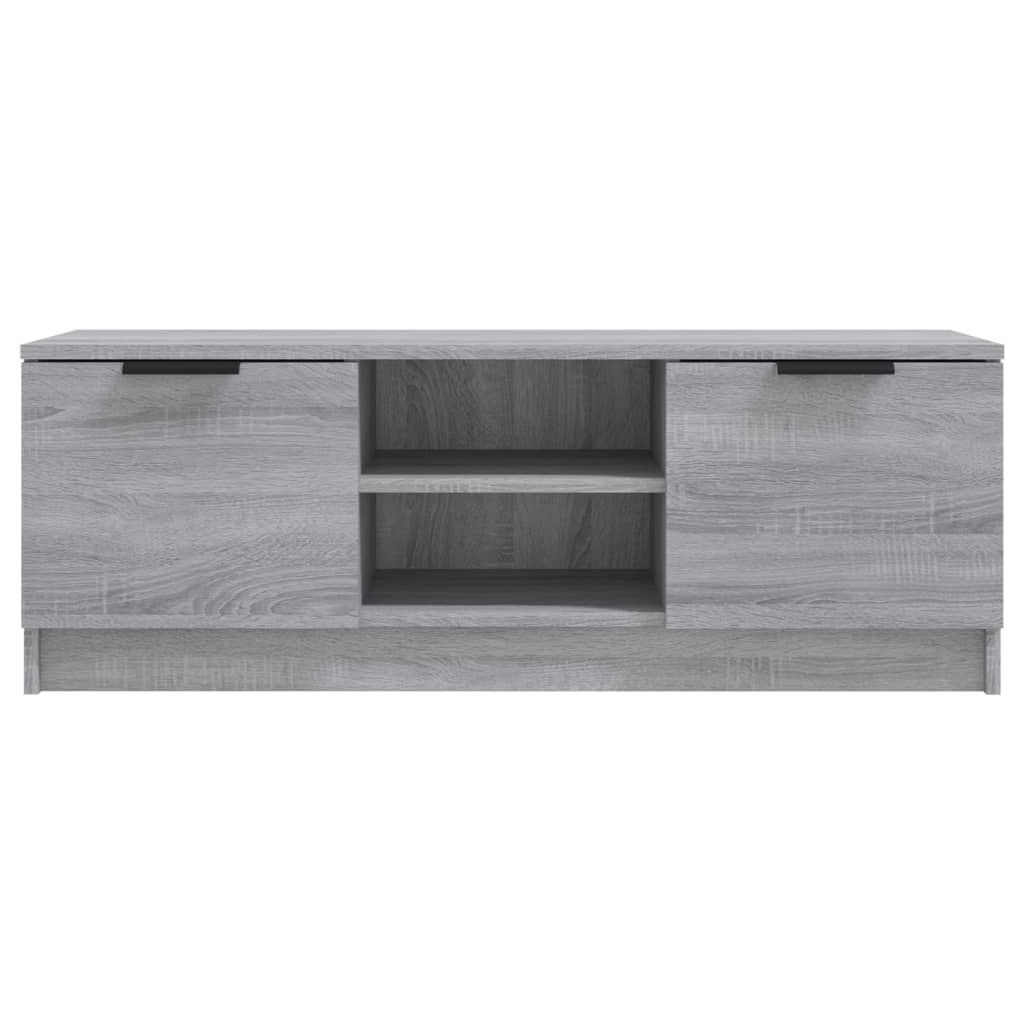 Wooden TV Stand 102cm Wide With 2 Doors - Vantage Home