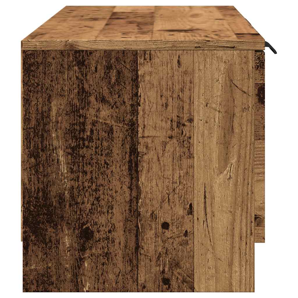 Wooden TV Stand 102cm Wide With 2 Doors - Vantage Home