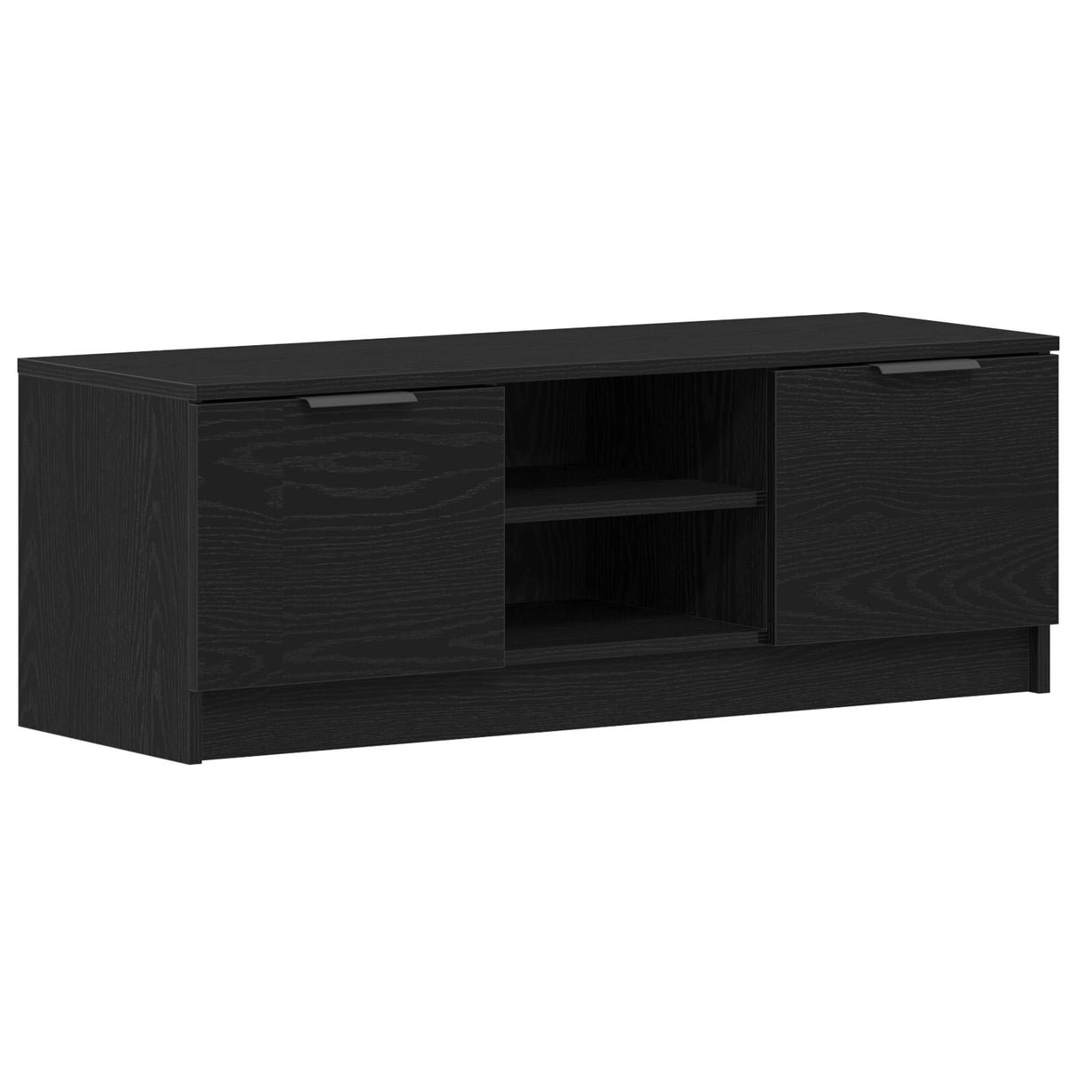 Wooden TV Stand 102cm Wide With 2 Doors - Vantage Home