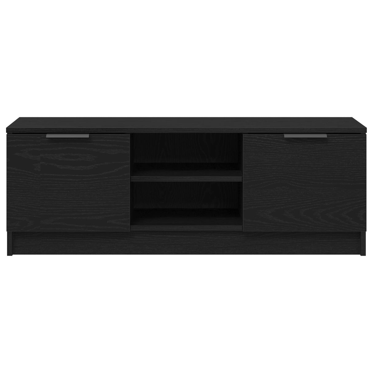 Wooden TV Stand 102cm Wide With 2 Doors - Vantage Home