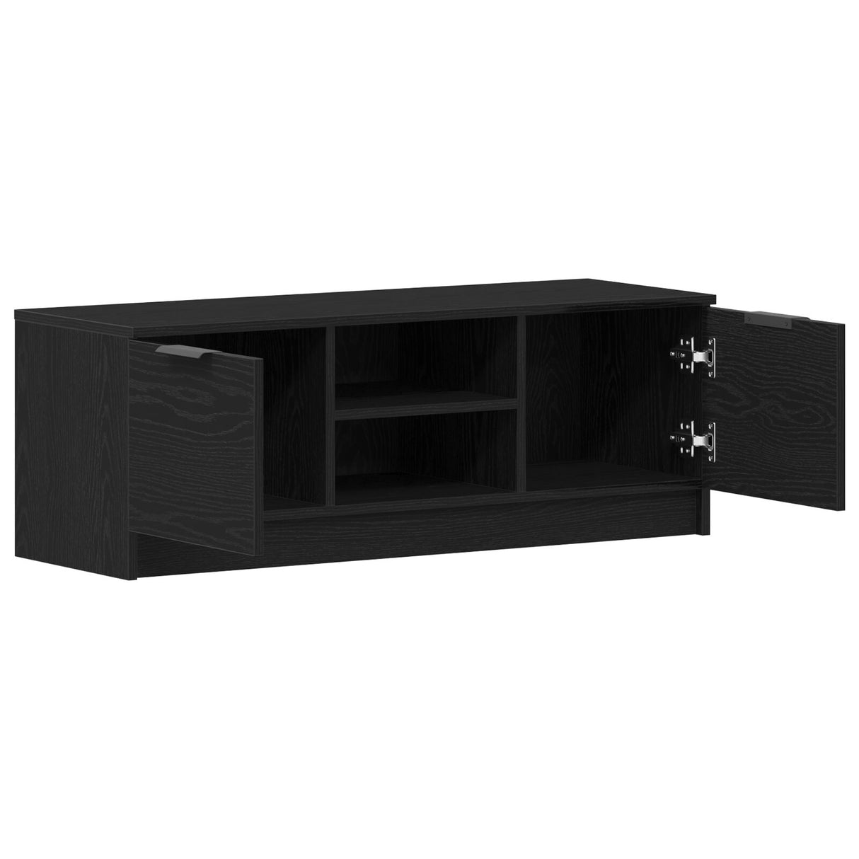 Wooden TV Stand 102cm Wide With 2 Doors - Vantage Home