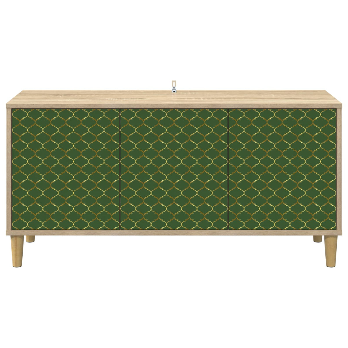 Wooden TV Stand 102cm Wide With 3 Doors - Geleen