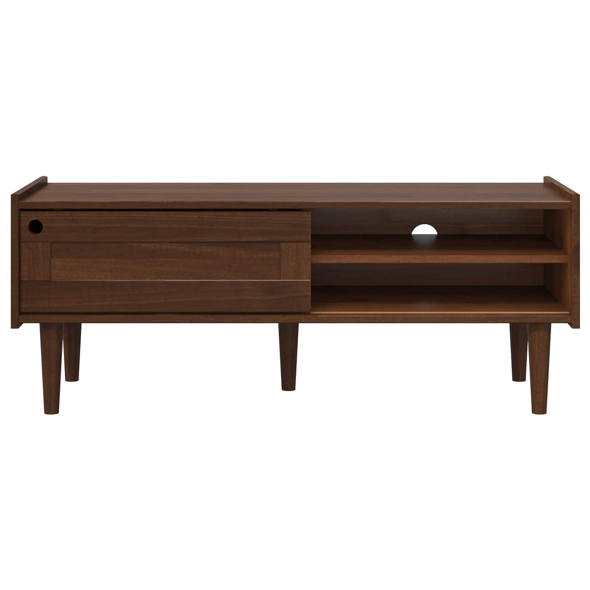 Wooden TV Stand 114m Wide With 1 Sliding Door - Bilbao