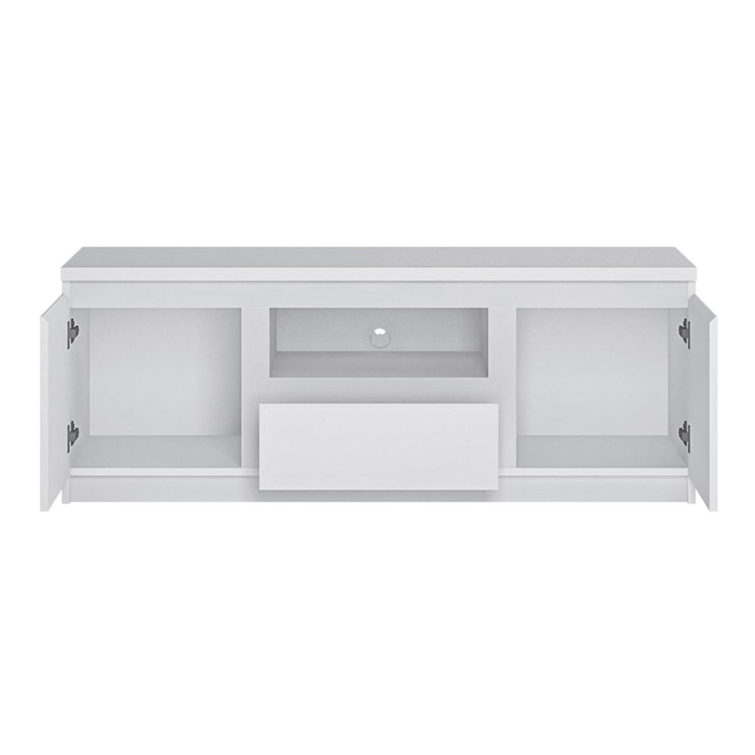 Wooden TV Stand 136cm Wide With 2 Doors And 1 Drawers - Fribo