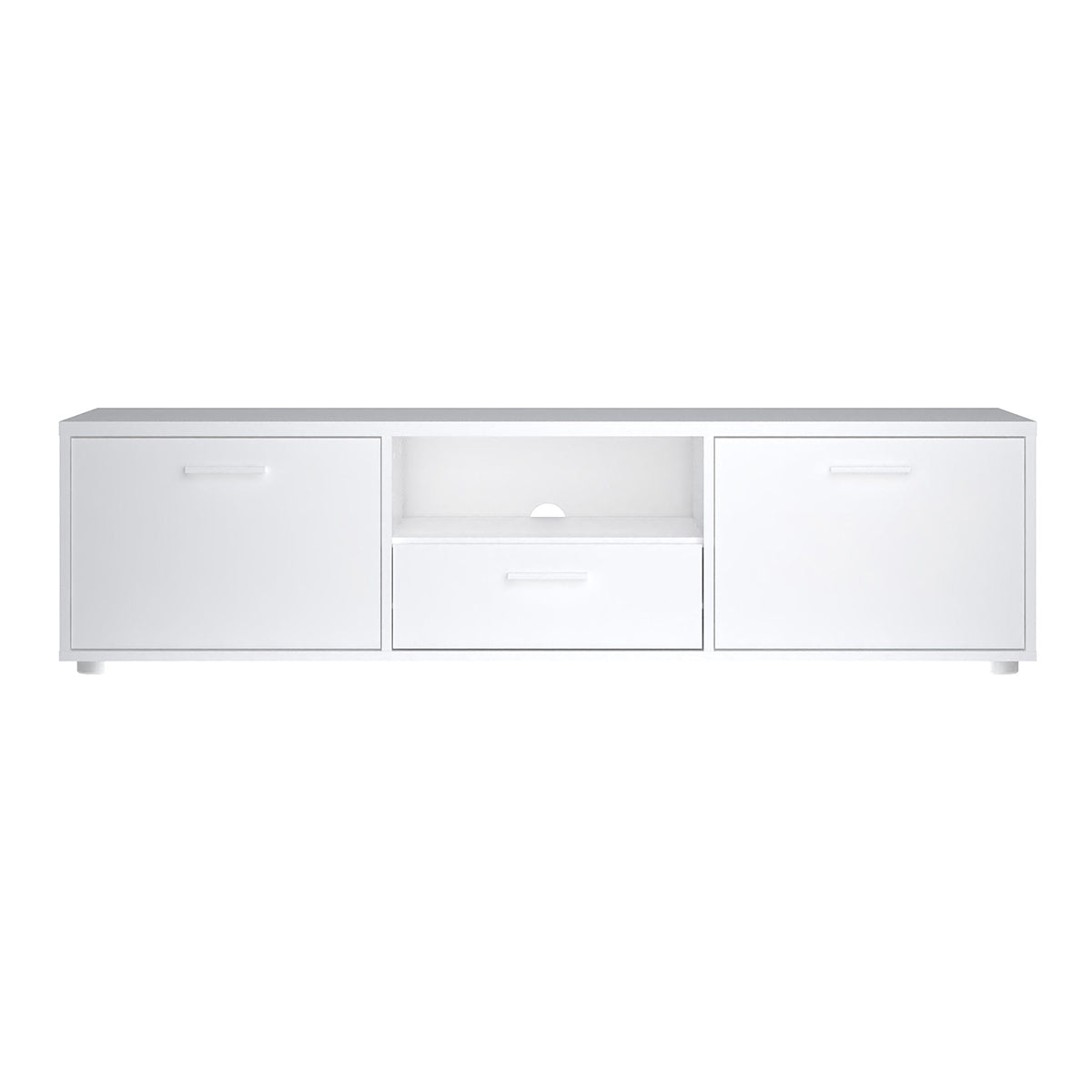 Wooden TV Stand 147cm Wide With 2 Doors And 1 Drawer - Media