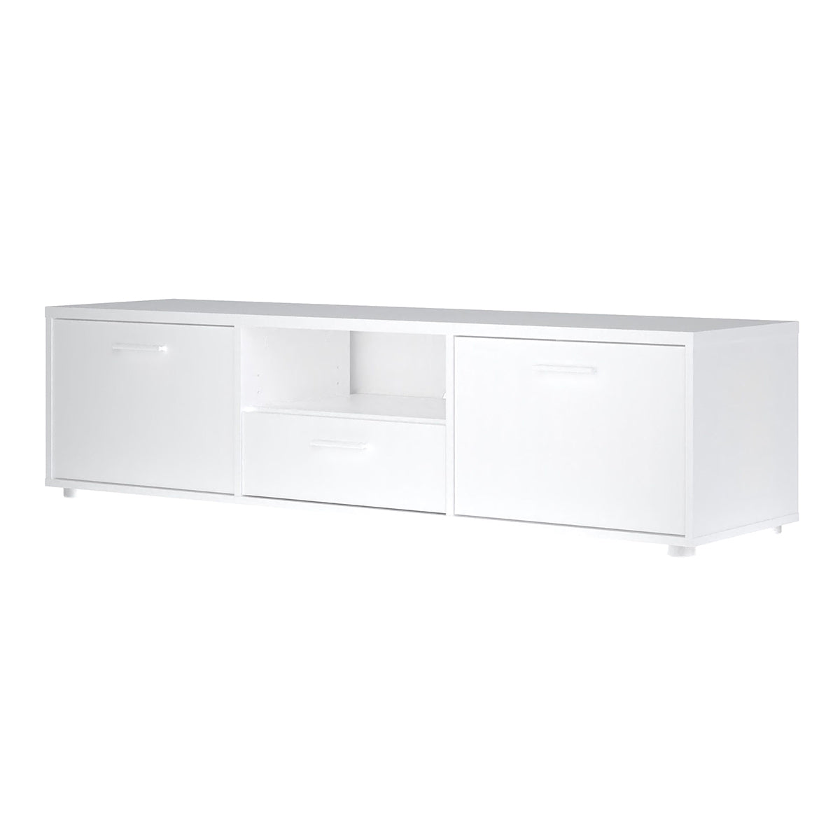 Wooden TV Stand 147cm Wide With 2 Doors And 1 Drawer - Media