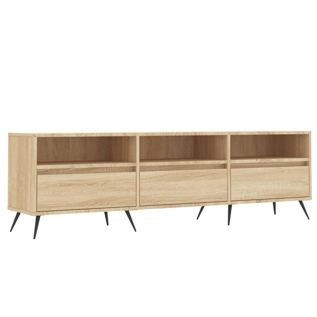Wooden TV Stand 150cm Wide With 3 Doors - Vantage Home