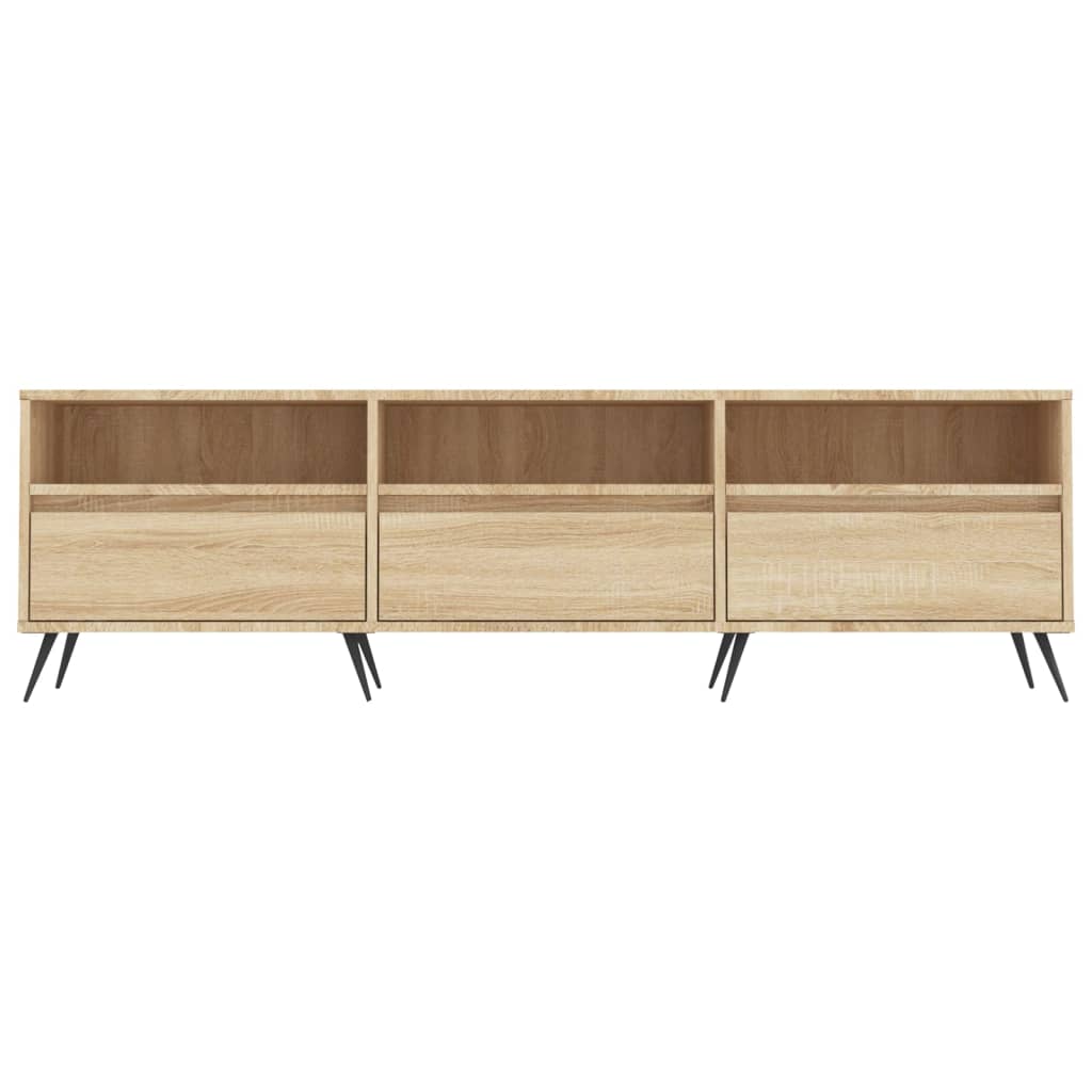 Wooden TV Stand 150cm Wide With 3 Doors - Vantage Home