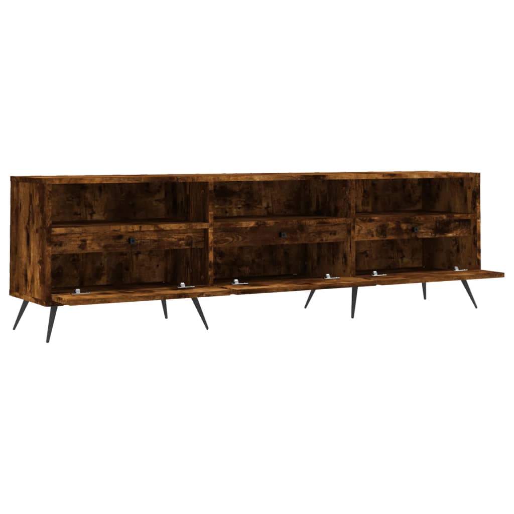 Wooden TV Stand 150cm Wide With 3 Doors - Vantage Home