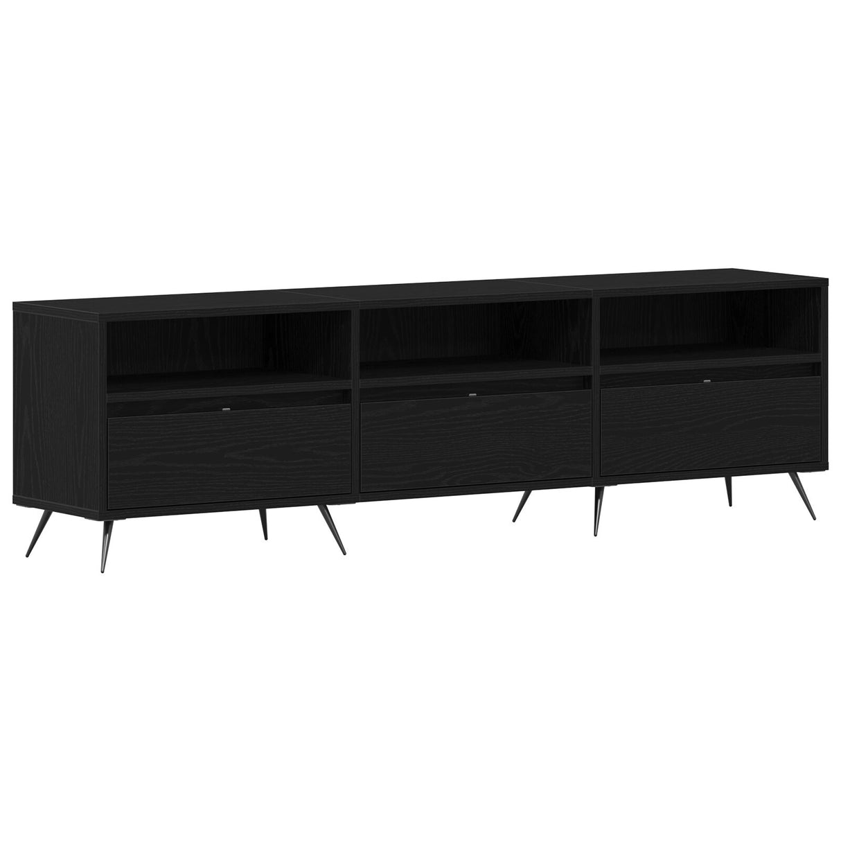 Wooden TV Stand 150cm Wide With 3 Doors - Vantage Home