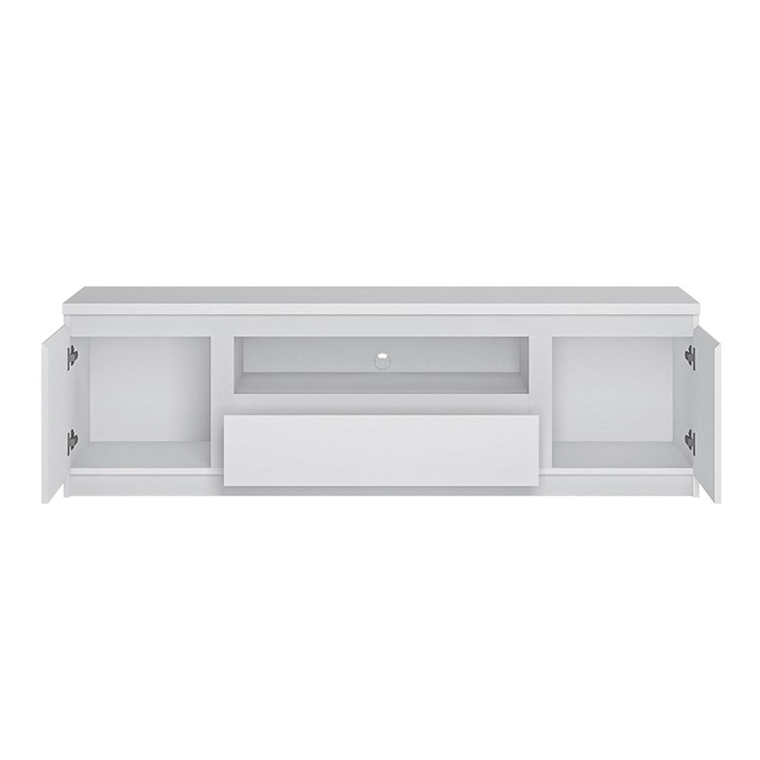 Wooden TV Stand 166cm Wide With 2 Doors And 1 Drawers - Fribo