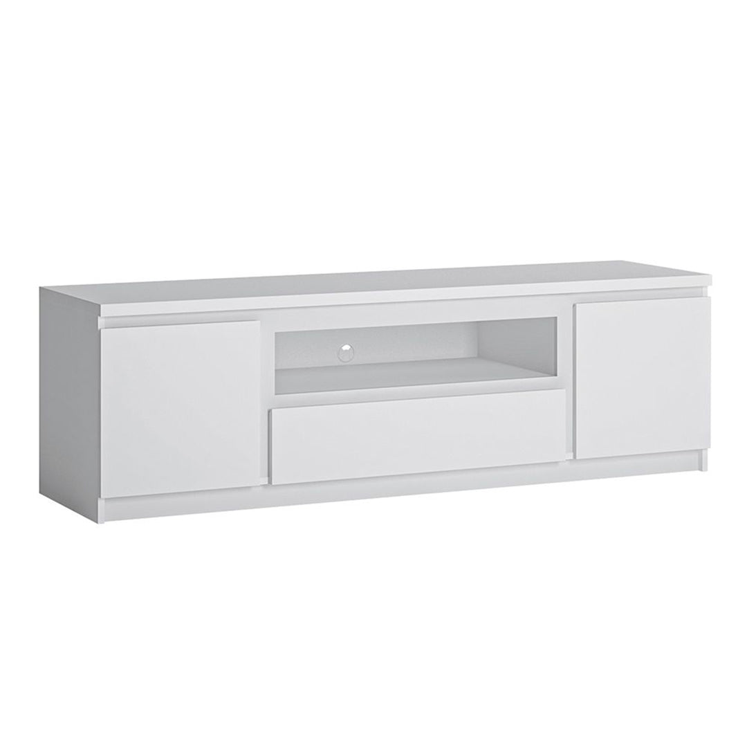 Wooden TV Stand 166cm Wide With 2 Doors And 1 Drawers - Fribo
