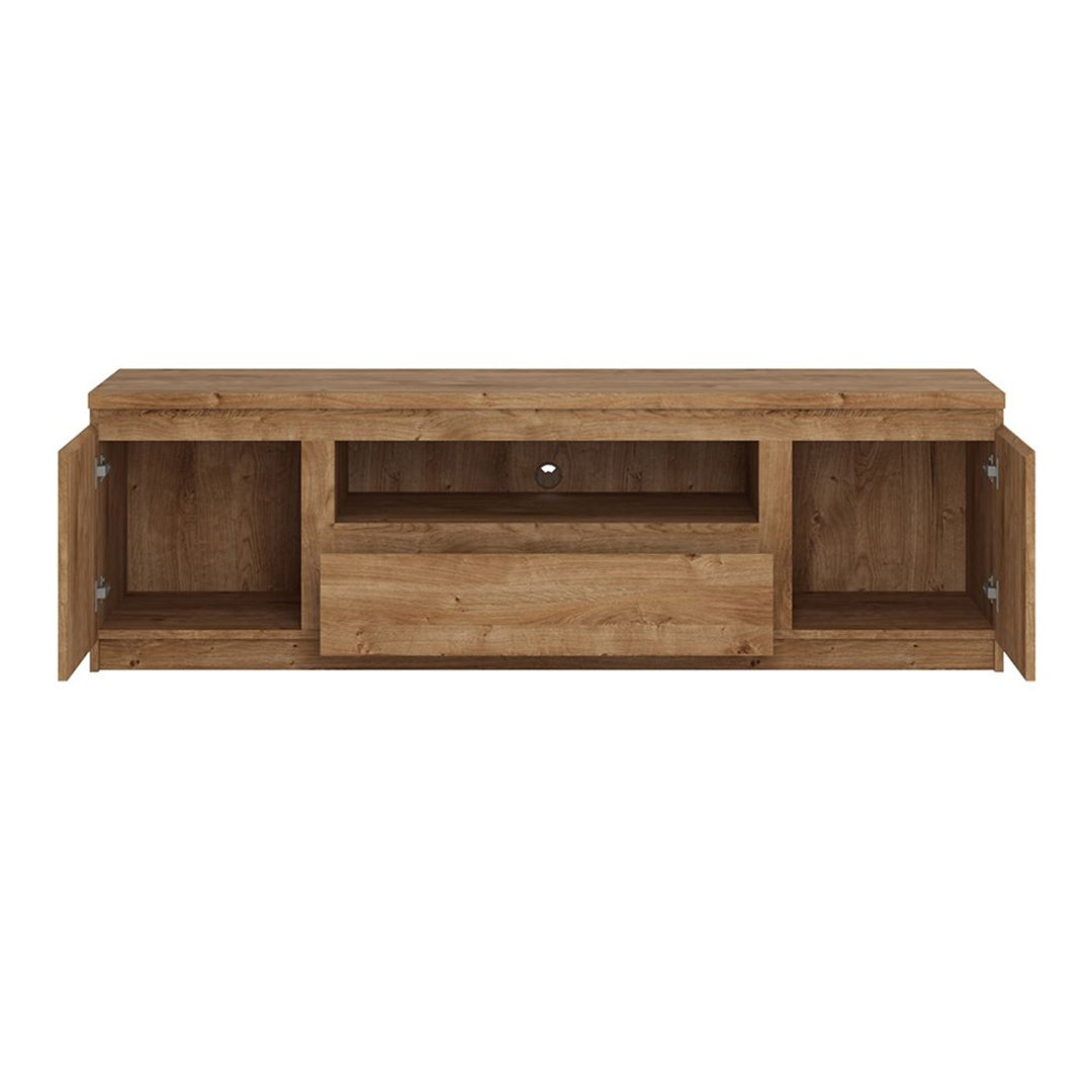 Wooden TV Stand 166cm Wide With 2 Doors And 1 Drawers - Fribo