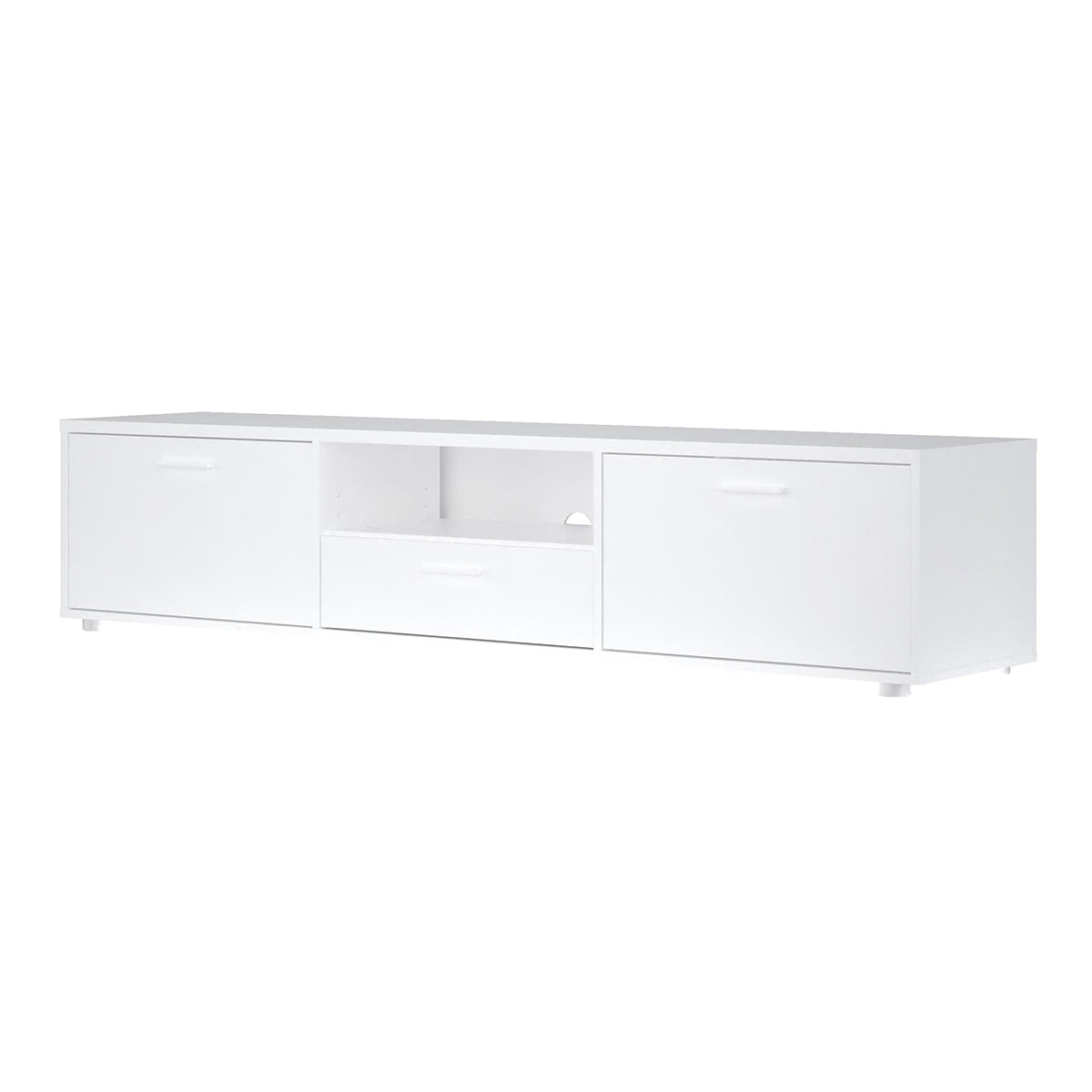 Wooden TV Stand 177cm Wide With 2 Doors And 1 Drawer - Media