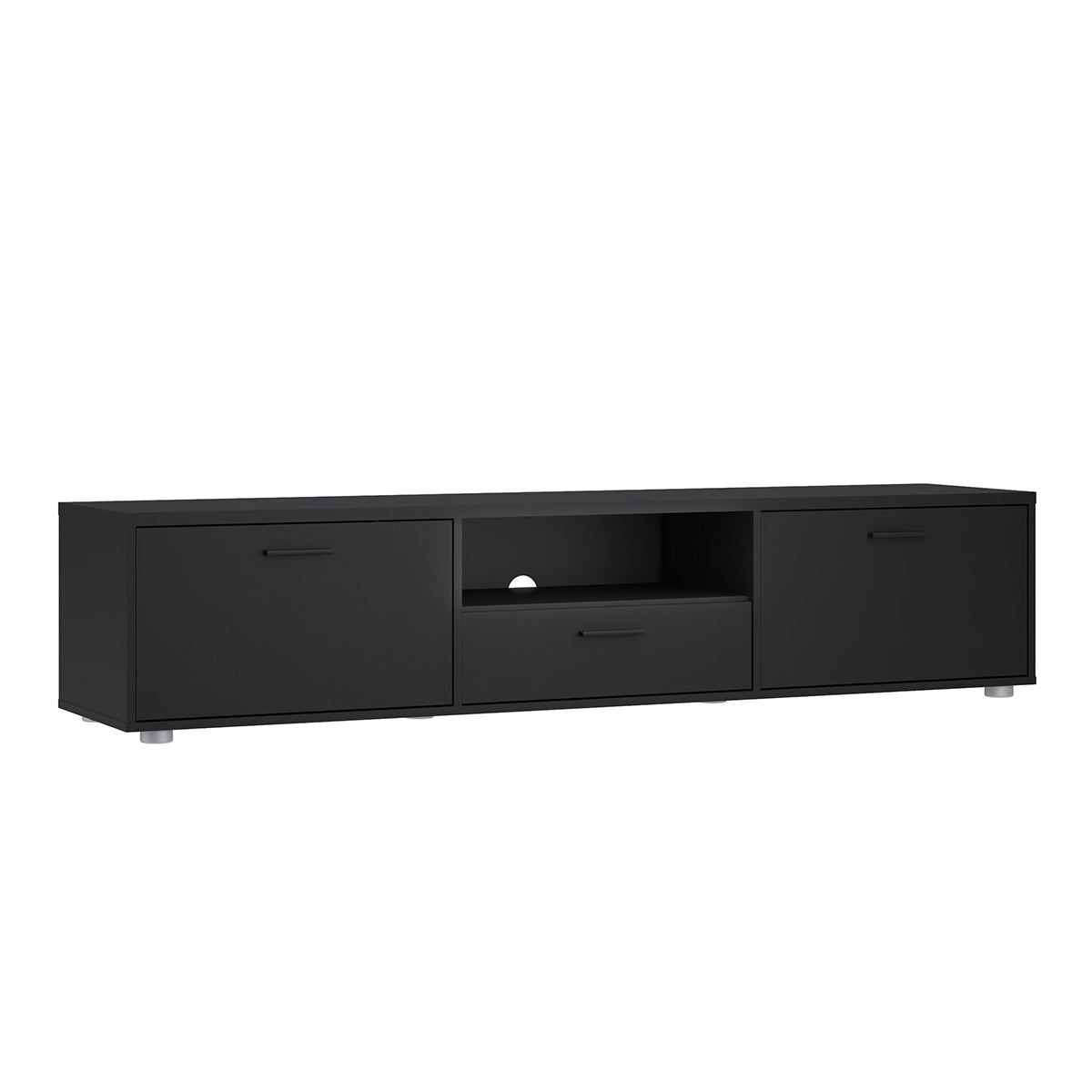Wooden TV Stand 177cm Wide With 2 Doors And 1 Drawer - Media