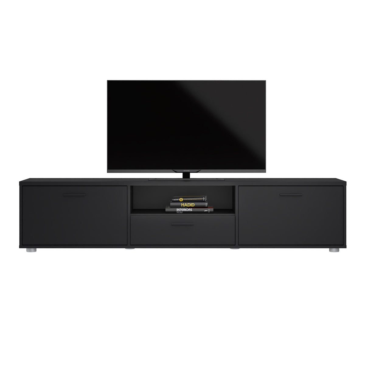 Wooden TV Stand 177cm Wide With 2 Doors And 1 Drawer - Media