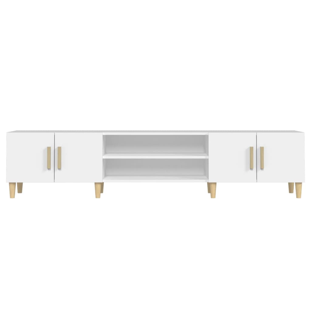 Wooden TV Stand 180cm Wide With 4 Doors - Vantage Home