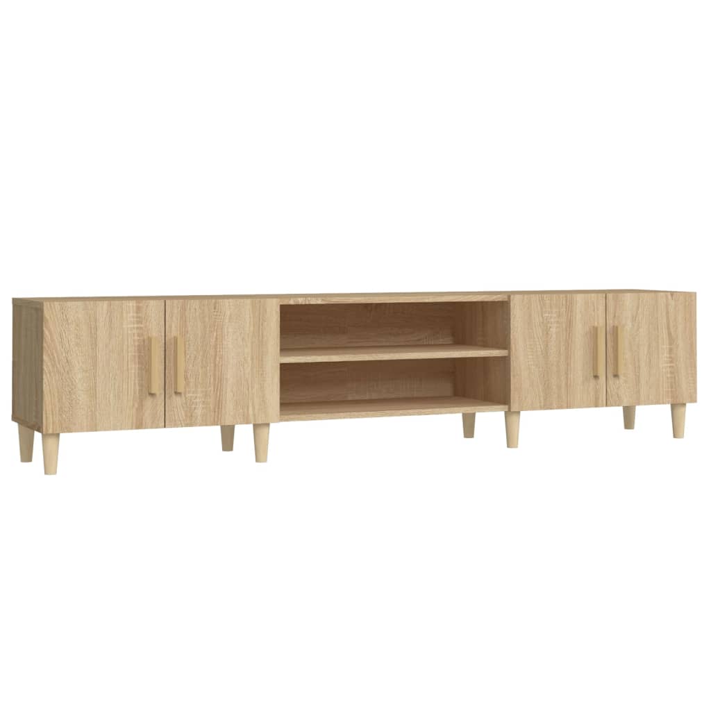 Wooden TV Stand 180cm Wide With 4 Doors - Vantage Home