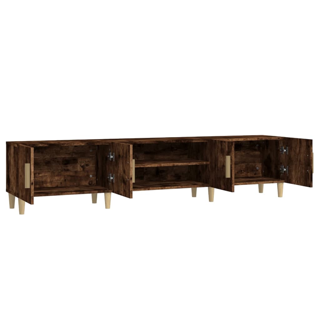Wooden TV Stand 180cm Wide With 4 Doors - Vantage Home