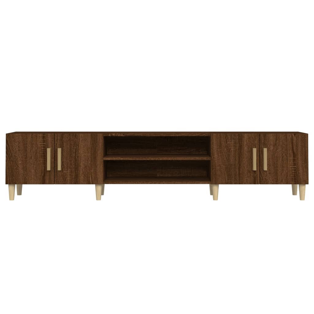 Wooden TV Stand 180cm Wide With 4 Doors - Vantage Home