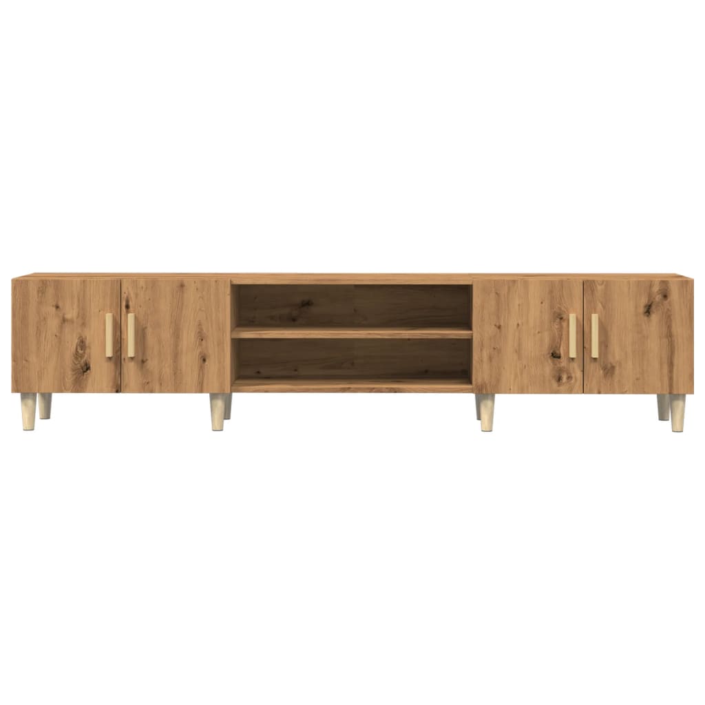 Wooden TV Stand 180cm Wide With 4 Doors - Vantage Home