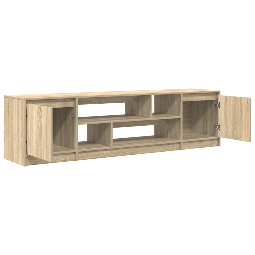 Wooden TV Stand 188.5cm Wide With 2 Doors - Vantage Home